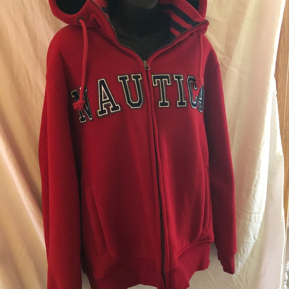 Nautica Red Sweat Jacket